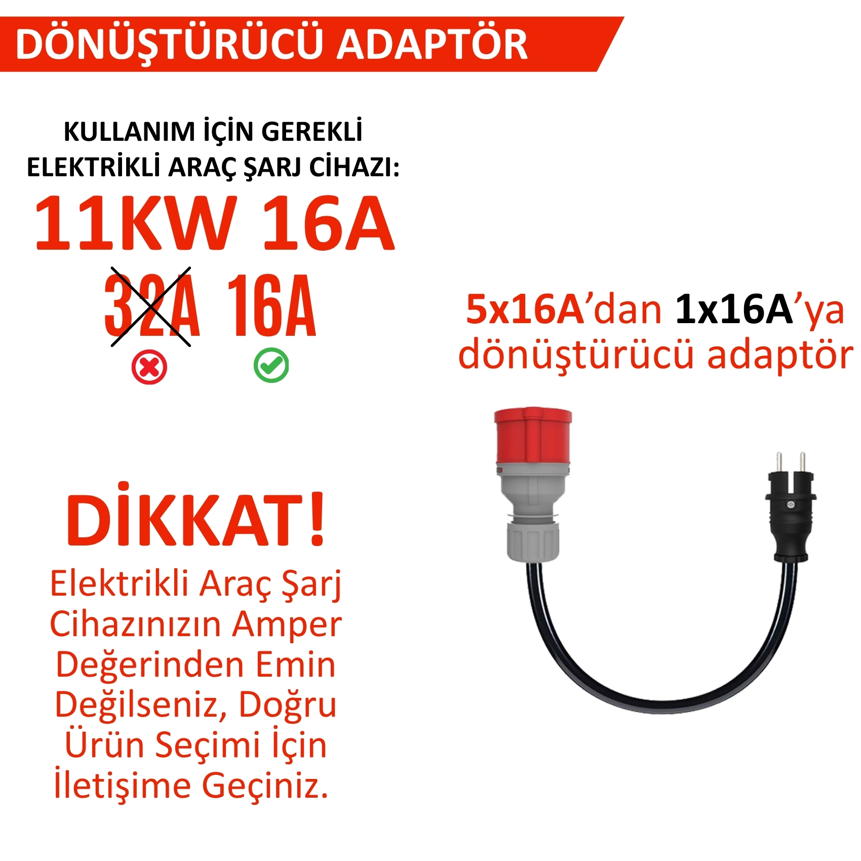 Hgsşarj, 5x16A 380V-450V CEE ile Çalışan Cihazınızı, 220V Ev Tipi Prize Bağlamayı Sağlar. 380V-450V CEE 5x16A Fiş Olan Tüm Cihazlarda Kullanılabilir. Cihazınıza Uygun Adaptörleri Dakikalar içinde Whatsapp Hattımızdan Öğrenin. Teknik Destek 0530 9715215