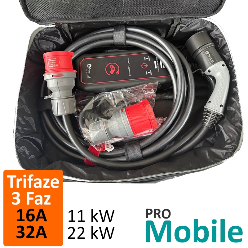 Pro Mobil Şarj İstasyonu 22kW - 11kW Trifaze Alt yapı- Ev Tipi