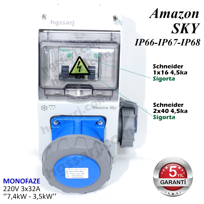 Amazon%20SKY,%20IP66-IP67-IP68,%20Monofaze%20Elektrikli%20Araç%20Kombinasyon%20Kutusu,%20Tesla%20Blue%20Adaptöre%20Uyumlu,%203x32A%20+%201x16A%20-%20Sigorta%20Markası%20Seçeneği%20-%205%20Yıl%20Garanti