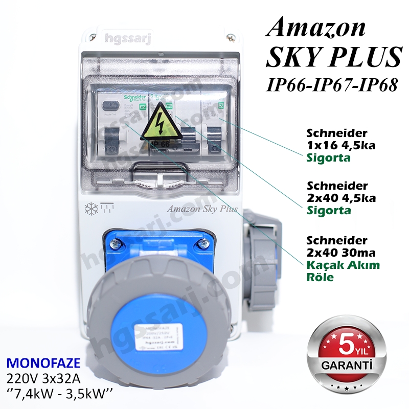 Amazon%20SKY%20PLUS,%20IP66-IP67-IP68,%20Monofaze%20Elektrikli%20Araç%20Kombinasyon%20Kutusu,%20Tesla%20Blue%20Adaptöre%20Uyumlu,%20+%20Kaçak%20Akım%20Röle,%203x32A%20+%201x16A%20-%20Sigorta%20Markası%20Seçeneği%20-%205%20Yıl%20Garanti