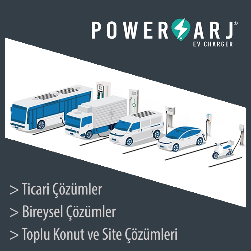Powerşarj 22kW, 16kW, 11kW, 7,4kW, 5kW, 3,4kW Elektrikli Araç Mobil Şarj Cihazı. Mobil App üzeri ayarlanabilir güç seçenekleri ile size özel güvenli ve akıllı şarj çözümleri sunar. Konutlar ve iş yerleri için uygundur.