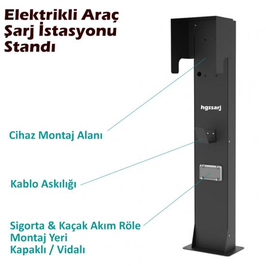 Elektrikli Araç Şarj İstasyonu Satandı.  İç ve Dış Oartamda Kullanıma Uygun.