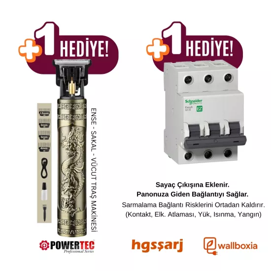 Hgsşarj ’’RedPan’’ 22KW Elektrikli Araç Kombinasyon Panosu Schneider Sigorta Grubu