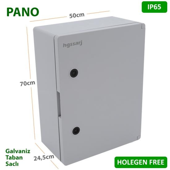 Hgssarj, ABS Plastik Pano 50x70x24,5 IP65 - Holegen Free - Su Geçirmez 