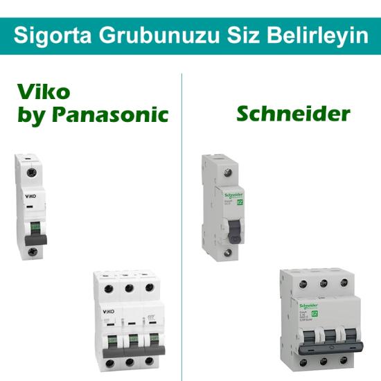 Amazon SKY, IP66-IP67-IP68, Monofaze Elektrikli Araç Kombinasyon Kutusu, Tesla Blue Adaptöre Uyumlu,3x32A + 1x16A - Schneider Marka Sigorta Grubu - 5 Yıl Garanti