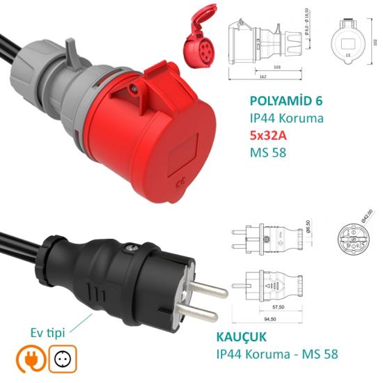 Hgsşarj, 380220V Dönüştürücü Adaptör EV